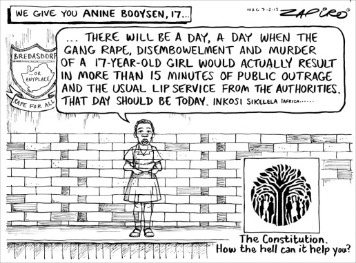 Zapiro's cartoon (Mail & Guardian 7 February 2013)