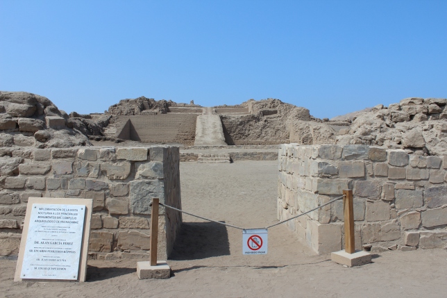 The first pyramid at Pachacamac, Lima